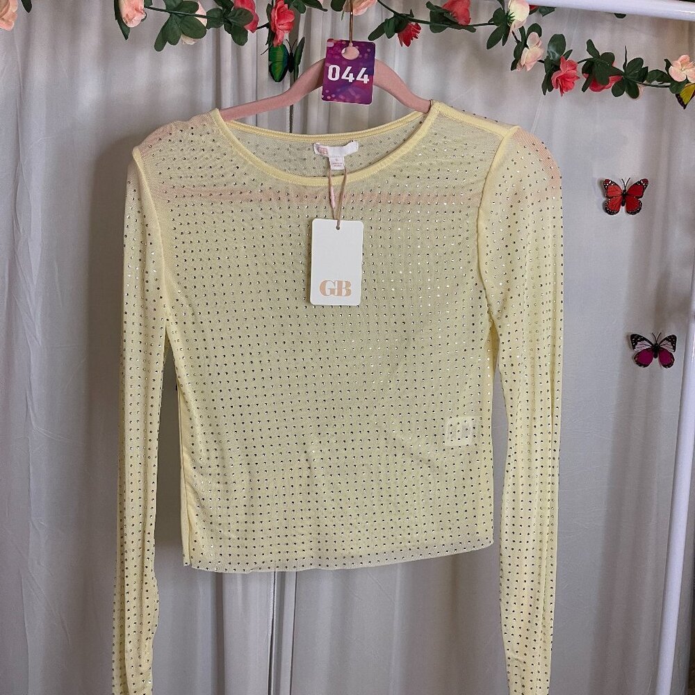 "044".Gianni Bini Mesh Top
